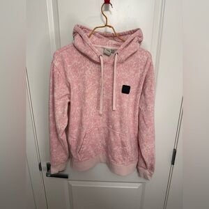 Vans Women's Pink Leopard Print Hoodie in size S